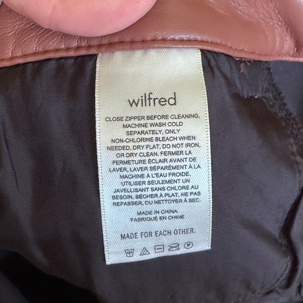 🤎 Aritzia Wilfred Melina Vegan Leather Pants | Cognac Brown 🤎 - Picture 5 of 11